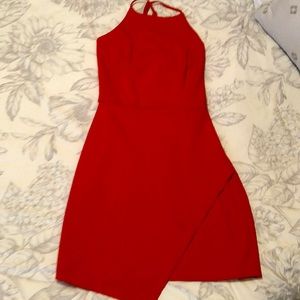 Red cocktail dress